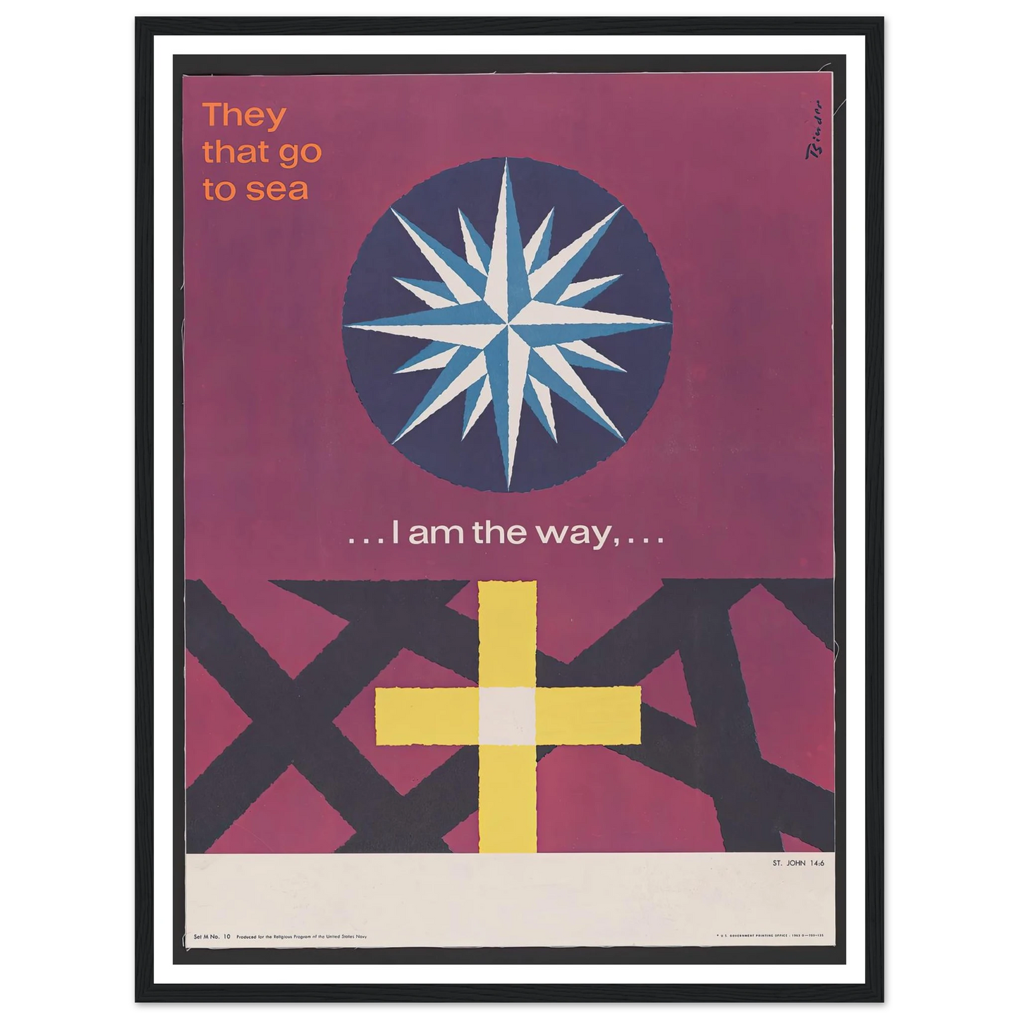 I am the way… St. John 14_6 (1963) Art Print | Joseph Binder-Quipham Collections