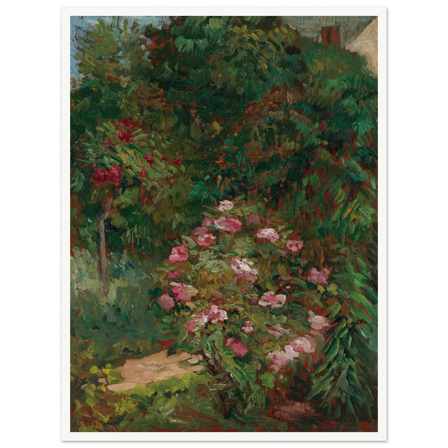 Massif De Fleurs, Jardin Du Petit Gennevilliers (1884) Art Print | Gustave Caillebotte-Quipham Collections