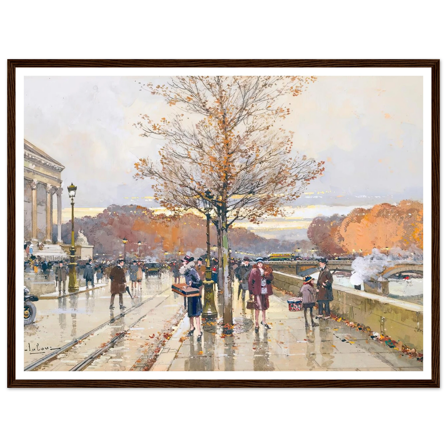 L’assemblée Nationale Et Le Pont De La Concorde Art Print | Eugene Galien Laloue-Quipham Collections