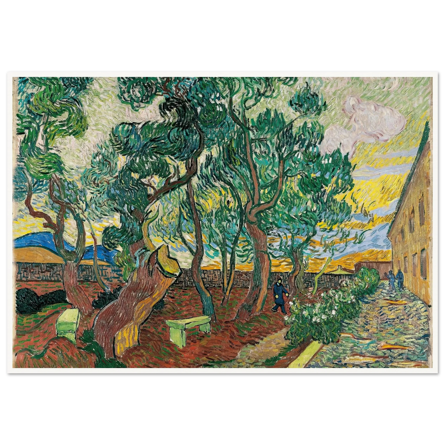 The Garden of Saint-Paul Hospital (1889) Art Print | Vincent van Gogh-Quipham Collections