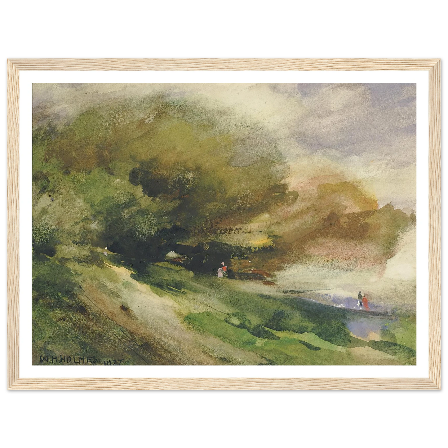 The Shaded Walk (1927) Art Print | William Henry Holmes-Quipham Collections