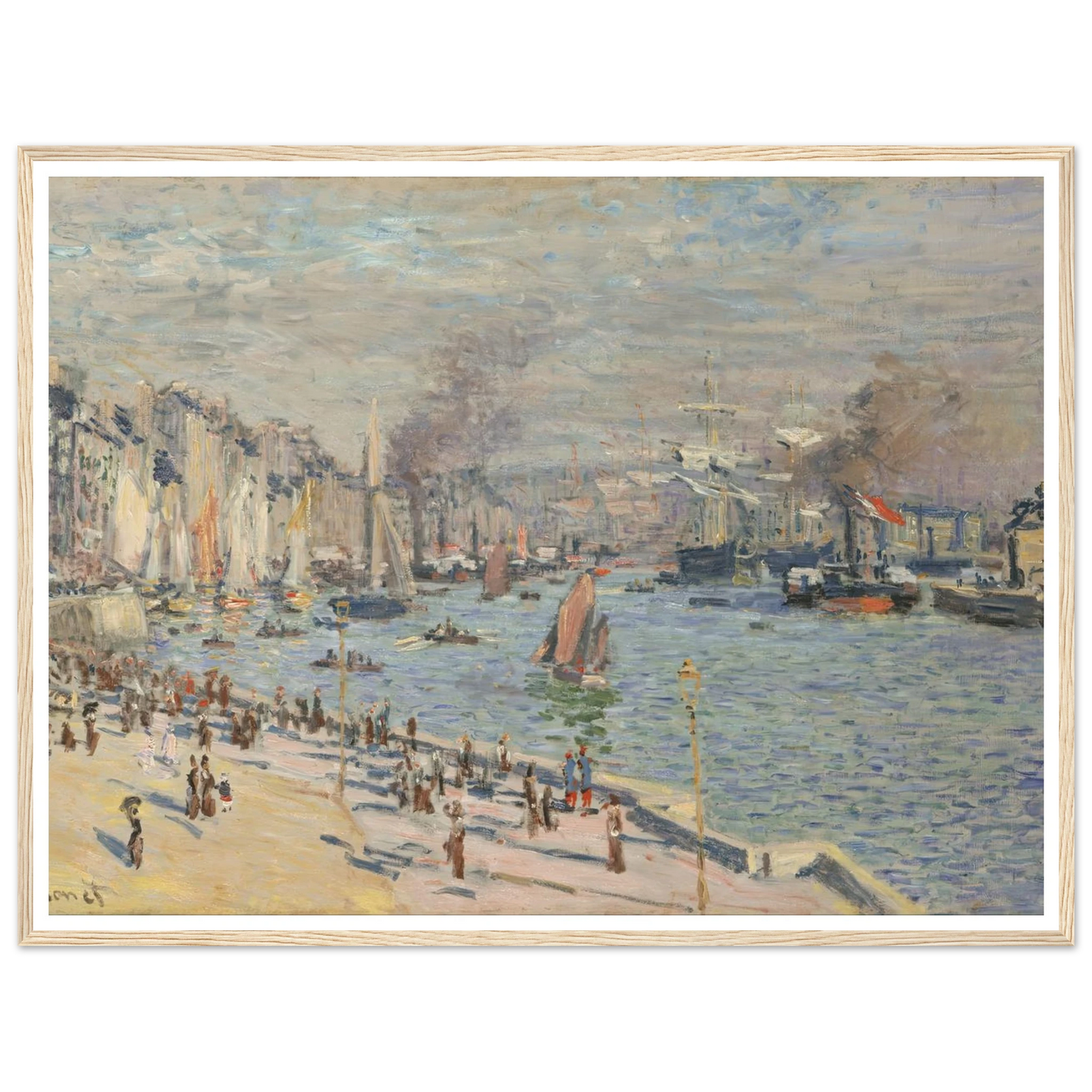 Port of Le Havre (1874) Art Print | Claude Monet-Quipham Collections