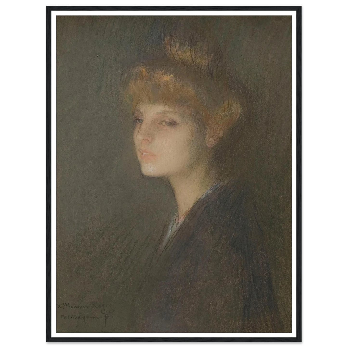 Portrait de femme (1895 - 1905) Art Print | Pascal Adolphe Jean Dagnan Bouveret-Quipham Collections