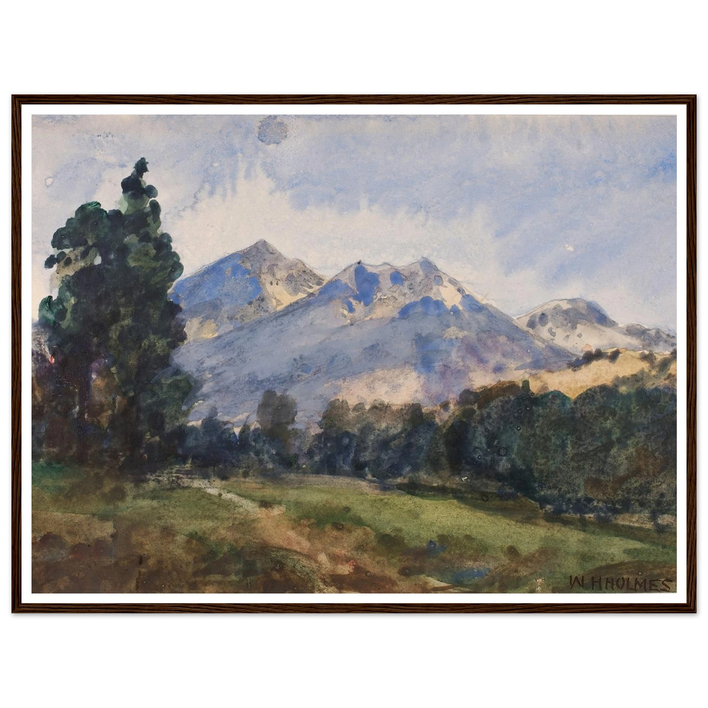 Wyoming Foot Hills (1921) Art Print | William Henry Holmes-Quipham Collections