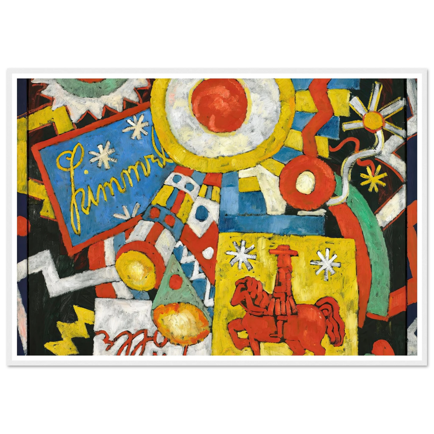 Himmel Sky Object (circa 1914 and circa 1915) Art Print | Marsden Hartley-Quipham Collections