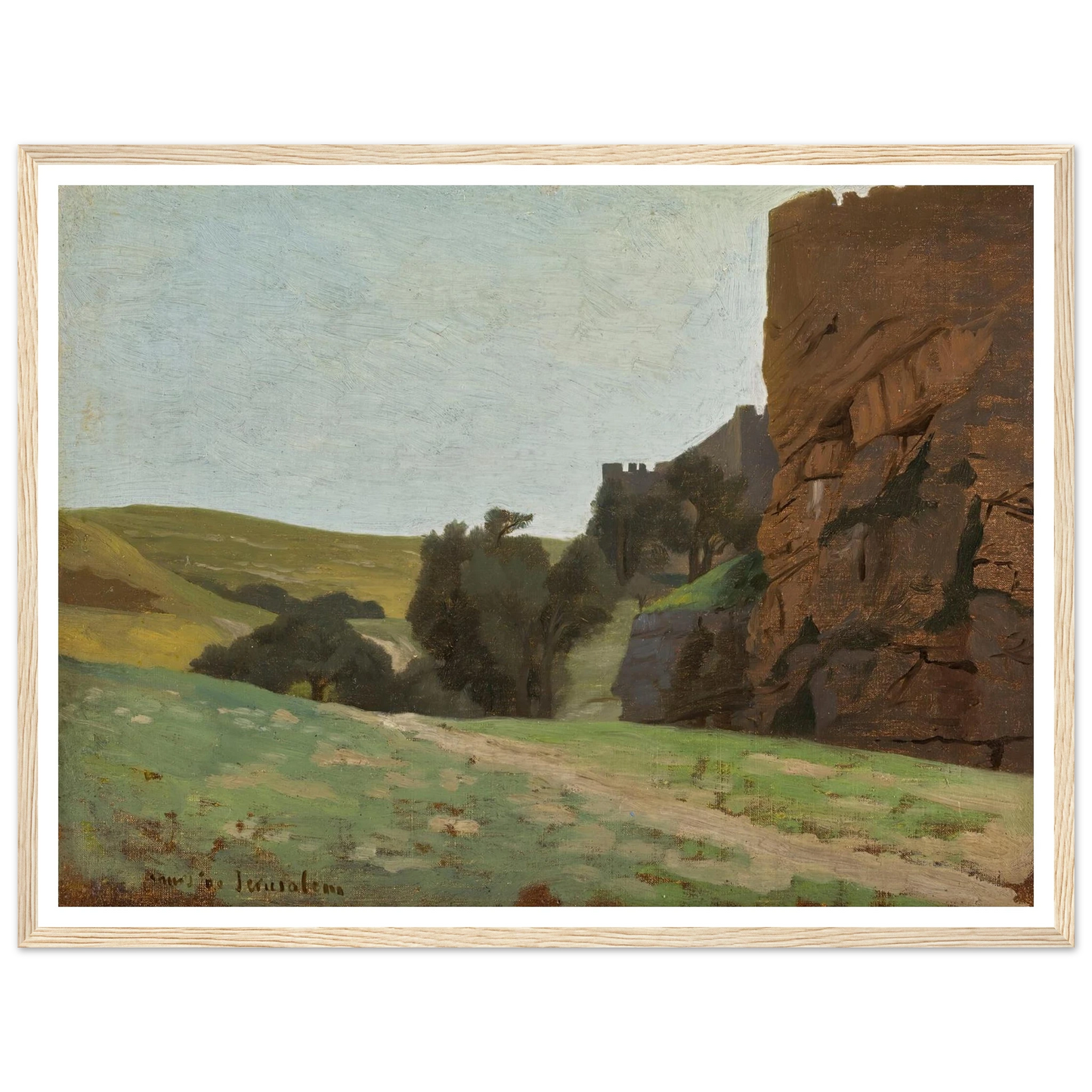 The Walls Of Jerusalem Art Print | Jean Leon Gerome-Quipham Collections