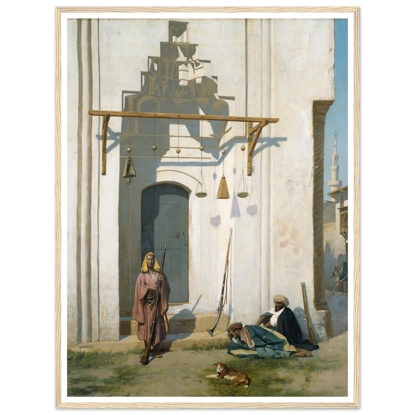 Guards at the Door of a Tomb (1870s) Art Print | Jean Leon Gerome-Quipham Collections
