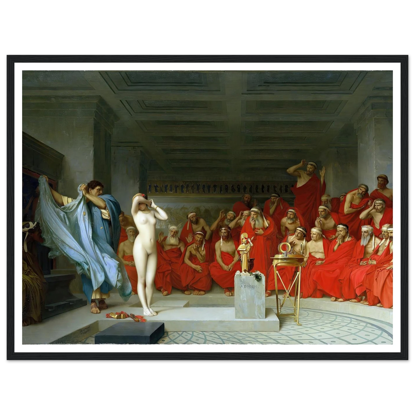 Phryne revealed before the Areopagus (1861) Art Print | Jean Leon Gerome-Quipham Collections