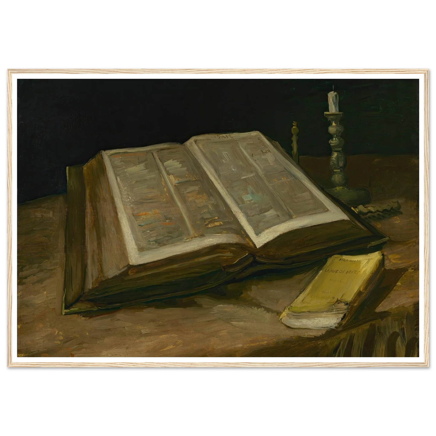 Still Life with Bible (1885) Art Print | Vincent van Gogh-Quipham Collections