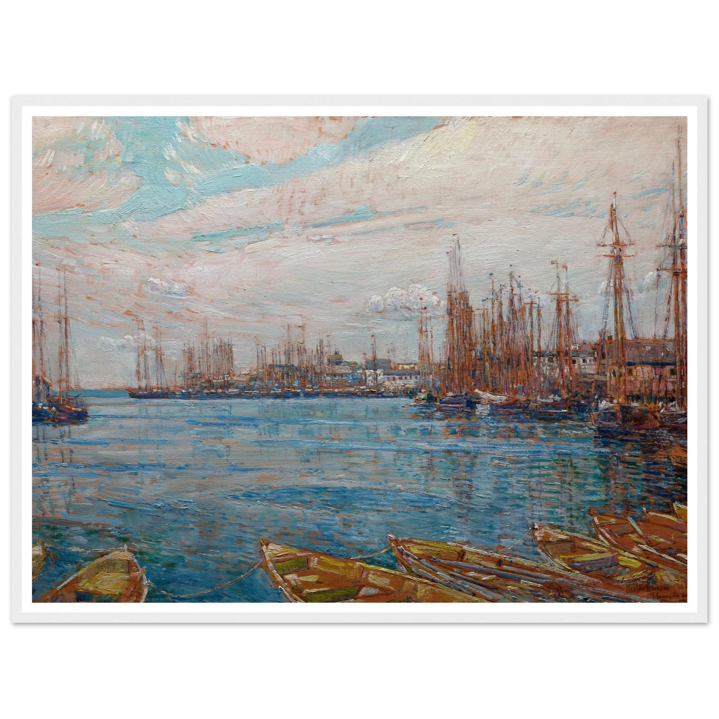 Harbor of a Thousand Masts (1919) Art Print | Childe Hassam-Quipham Collections