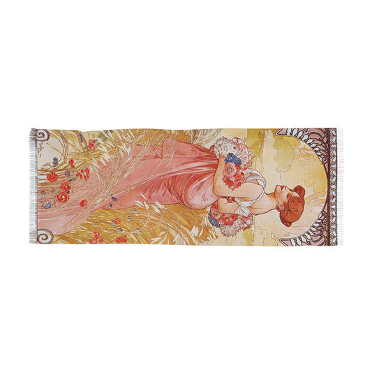 Summer (1900) | Alphonse Mucha Scarf – Art Nouveau Scarf-Quipham Collections