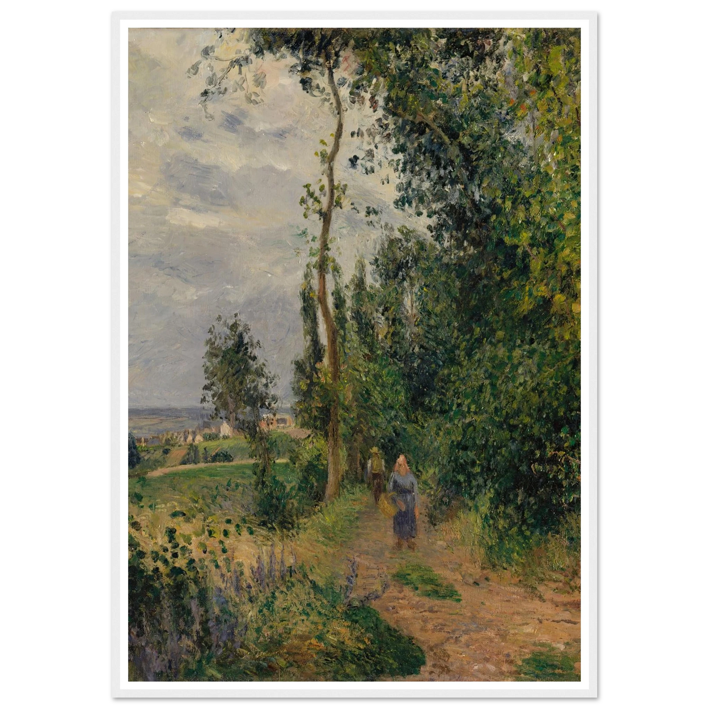 Côte des Grouettes, near Pontoise (1878) Art Print | Camille Pissarro-Quipham Collections