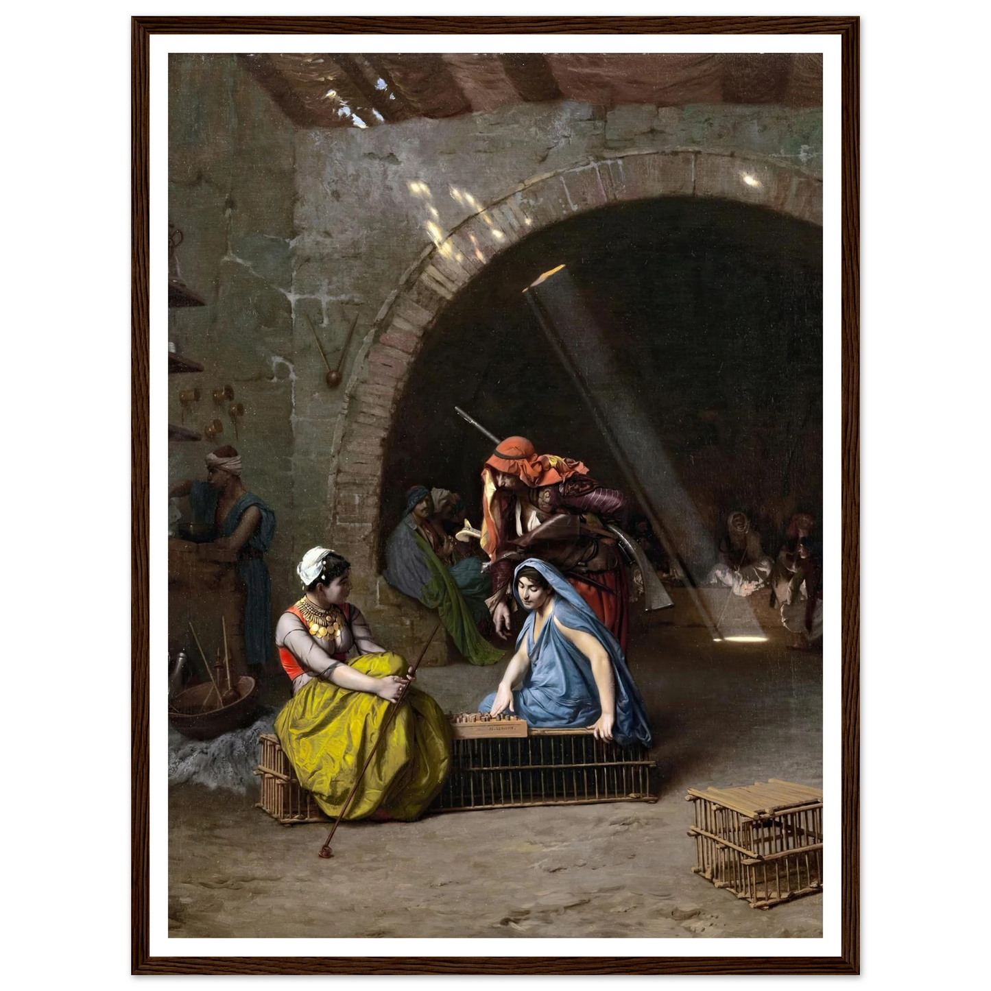 Almehs Playing Draughts Art Print | Jean Leon Gerome-Quipham Collections