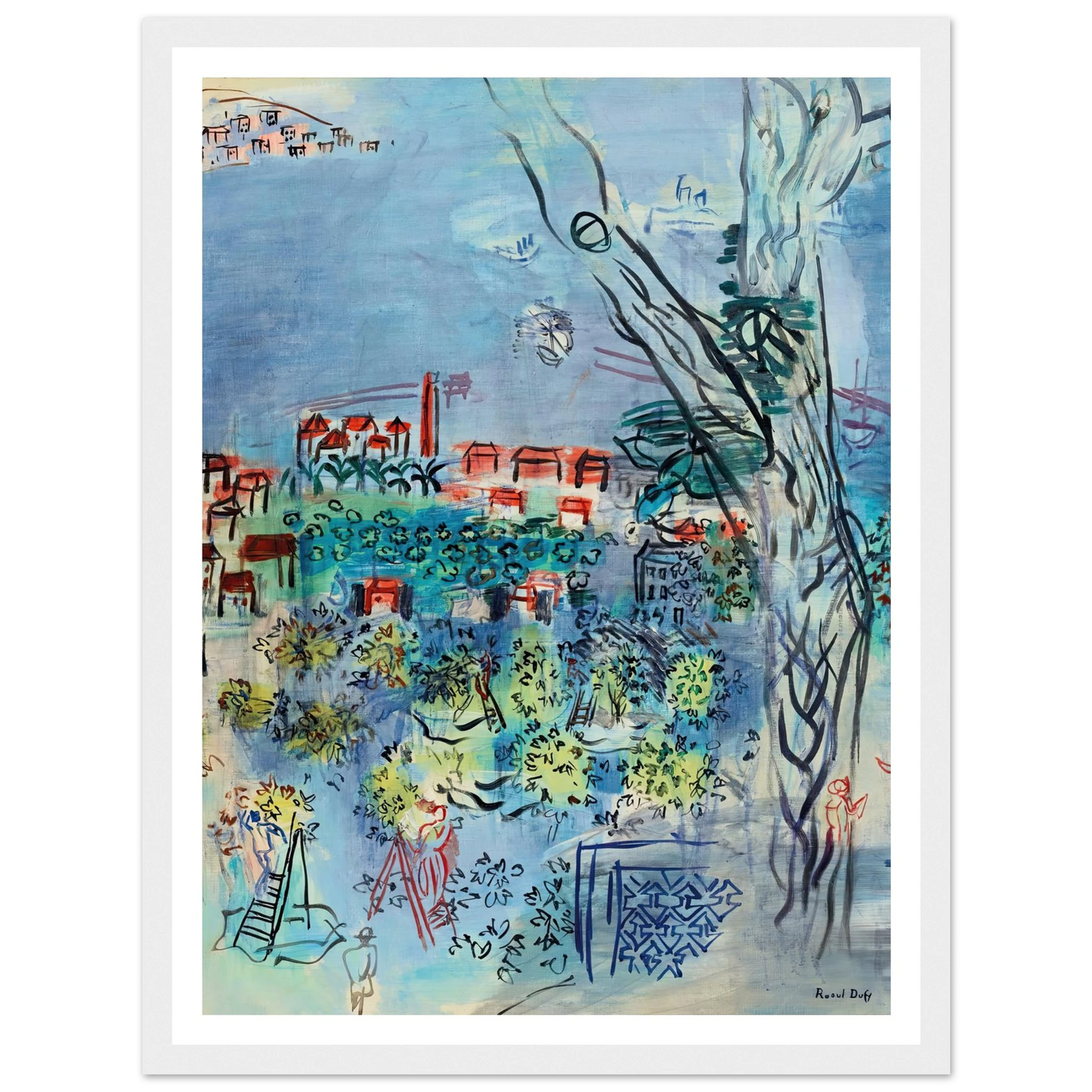 Etude pour Golfe-Juan (1926) Art Print | Raoul Dufy-Quipham Collections