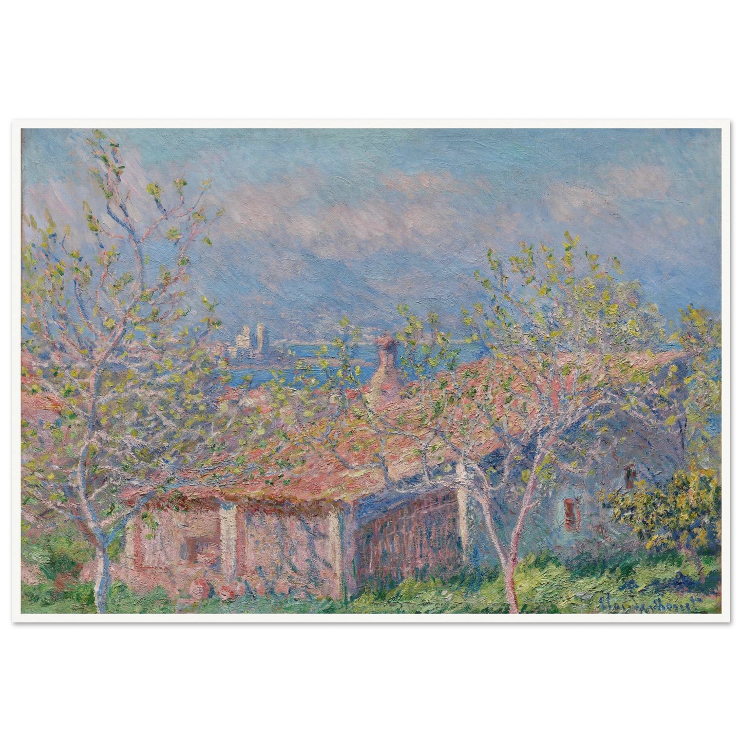 Gardener’s House at Antibes (1888) Art Print | Claude Monet-Quipham Collections