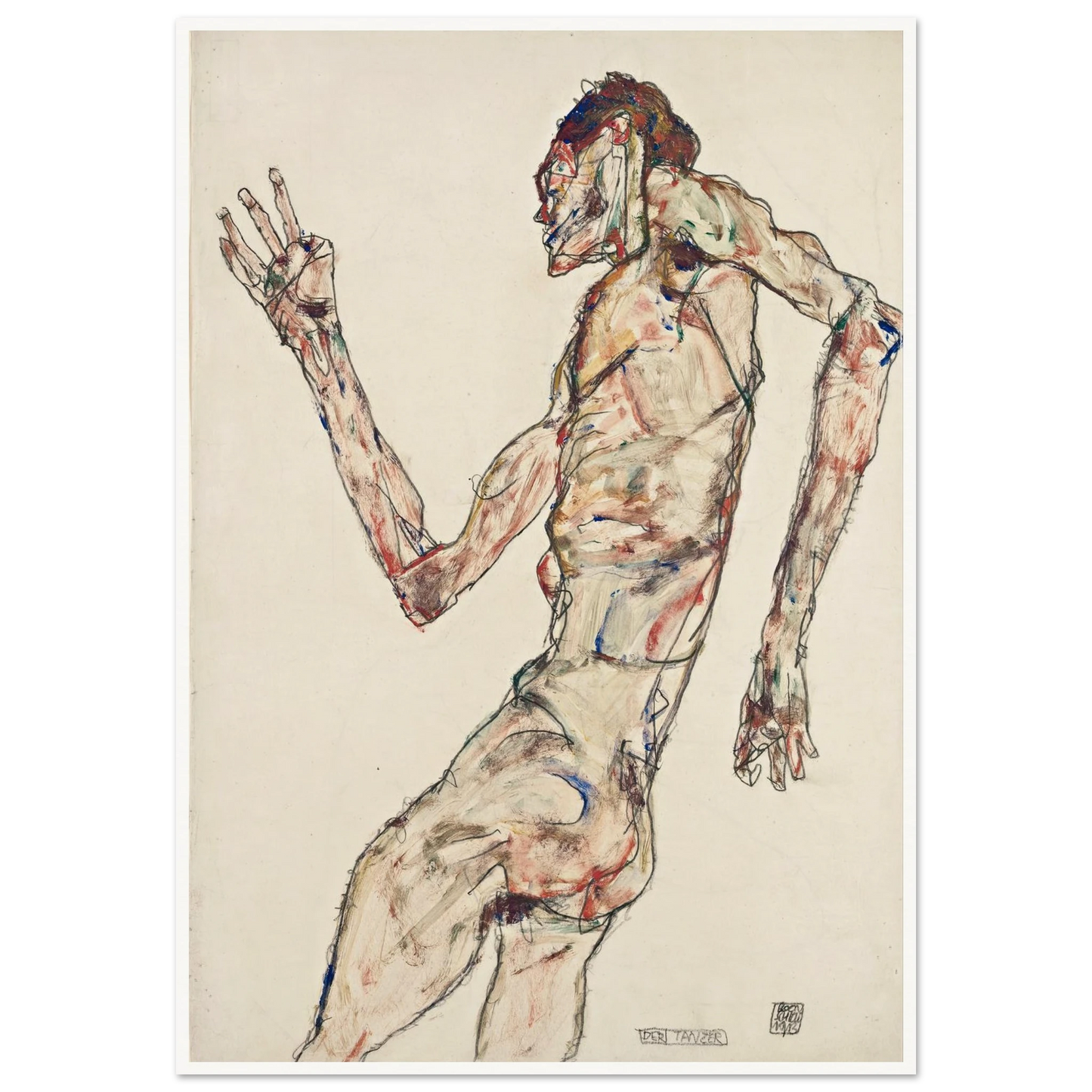 The Dancer (1913) Art Print | Egon Schiele-Quipham Collections