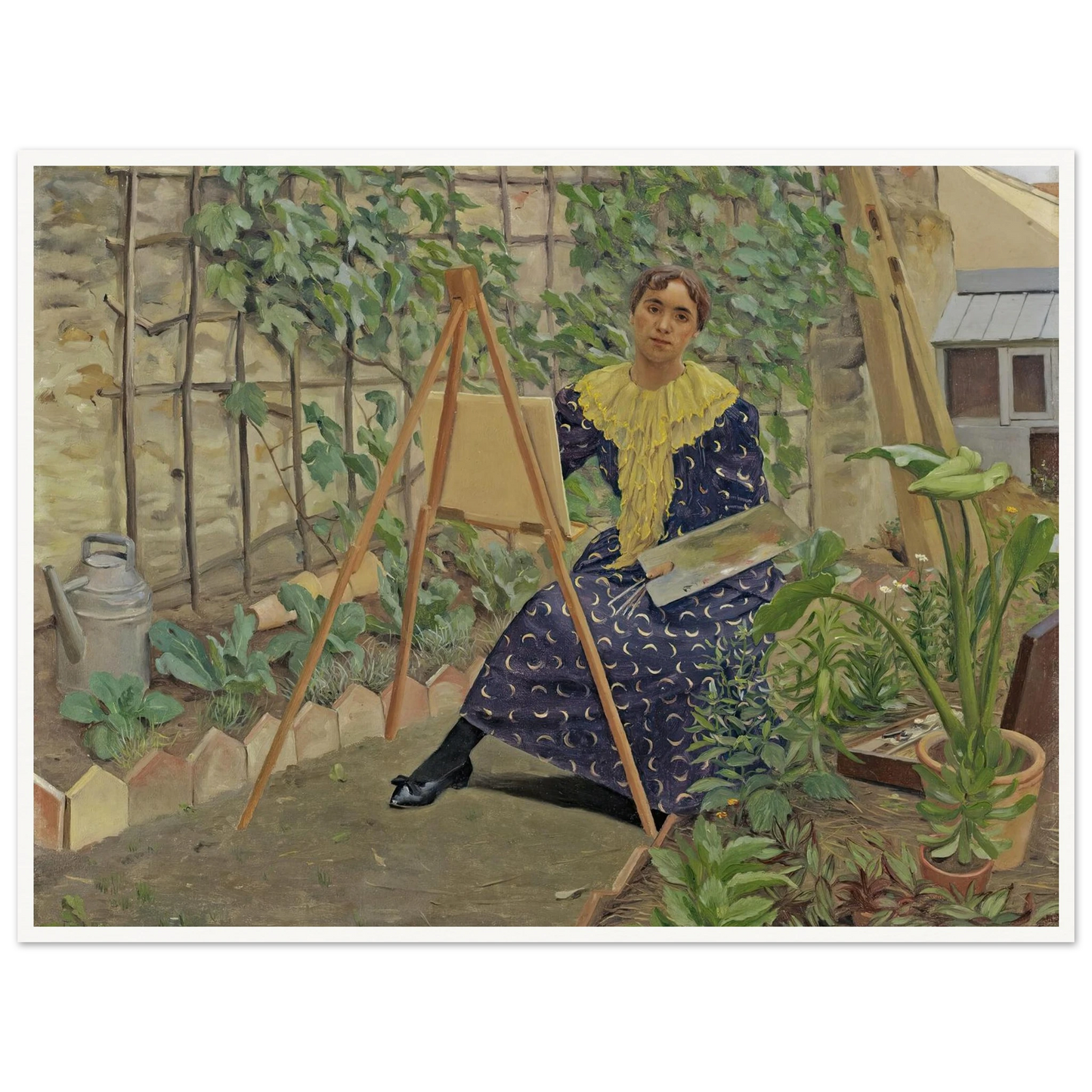 Young Girl Painting (1892) Art Print | Felix Vallotton-Quipham Collections