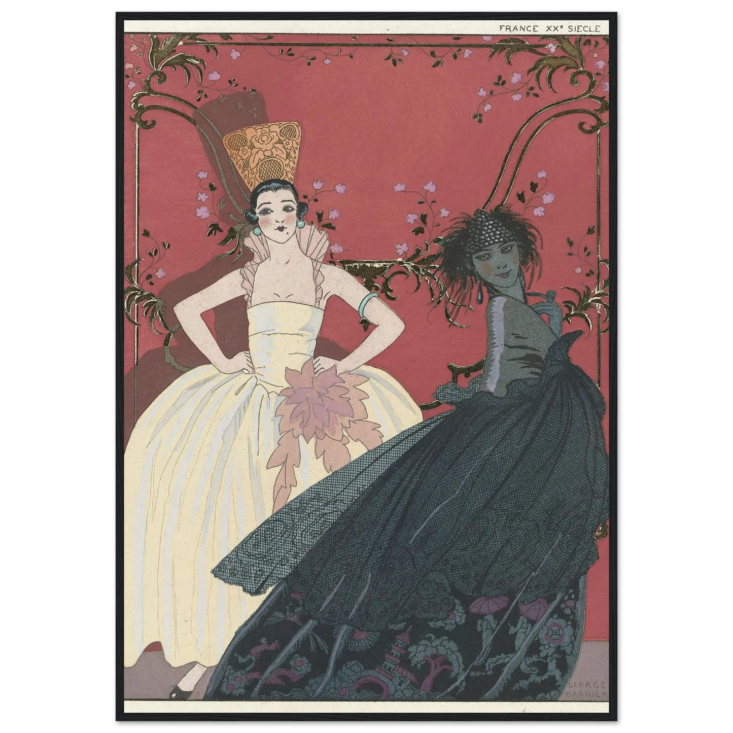 Le Jour et la Nuit (1922) Art Print | George Barbier-Quipham Collections
