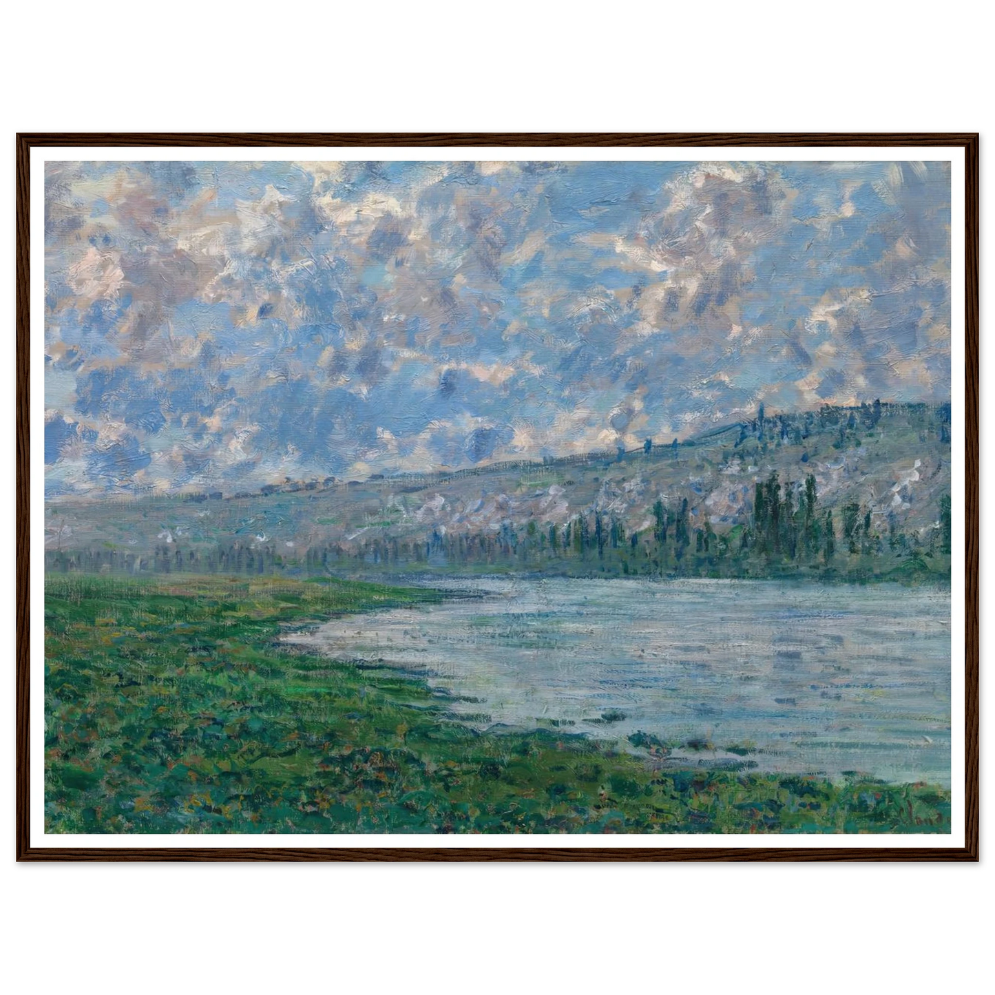 The Seine at Vétheuil (1880) Art Print | Claude Monet-Quipham Collections