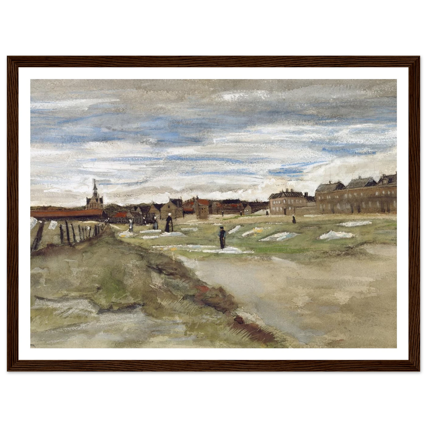 Bleachery at Scheveningen (1882) Art Print | Vincent van Gogh-Quipham Collections