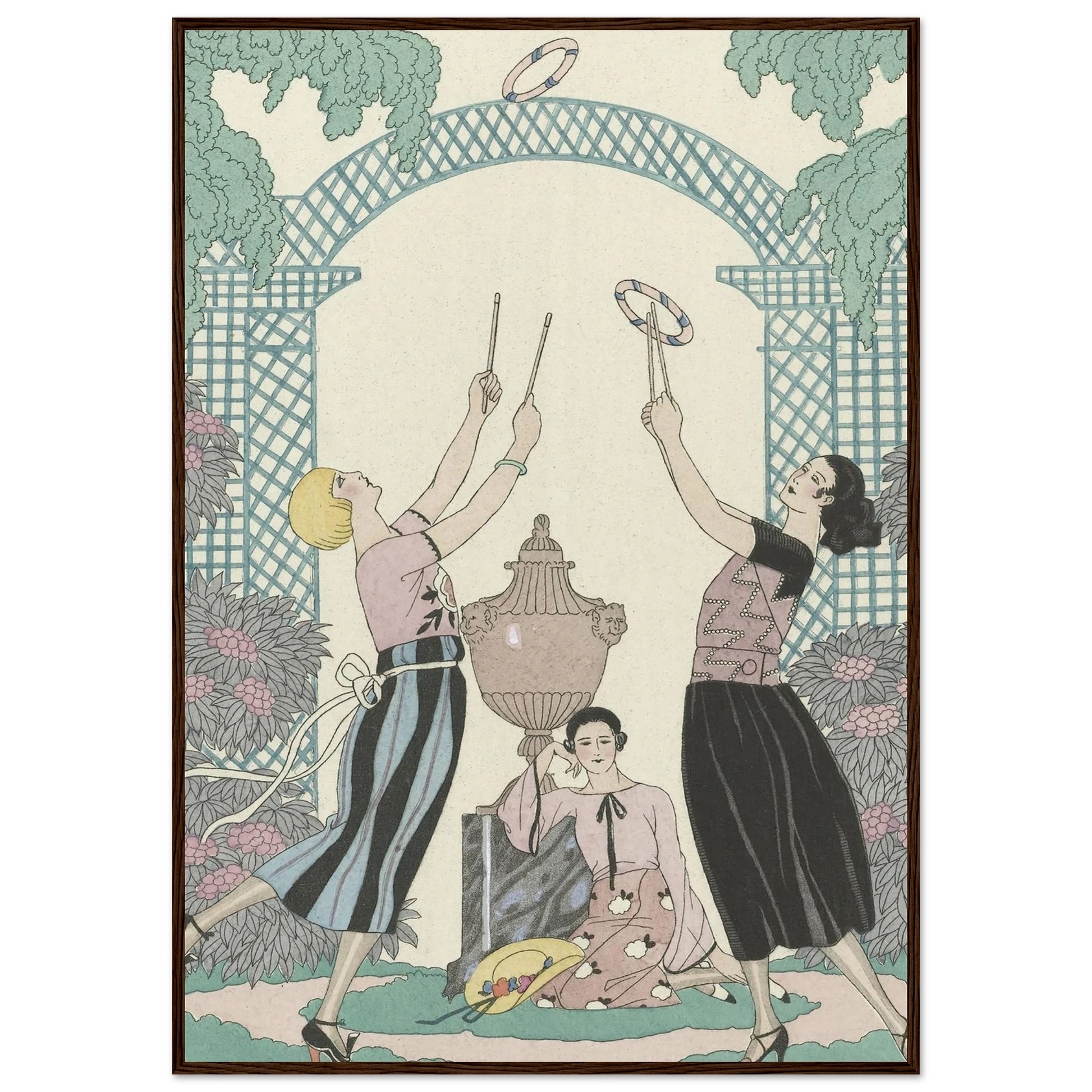 Le Jeu des Graces (1921) Art Print | George Barbier-Quipham Collections