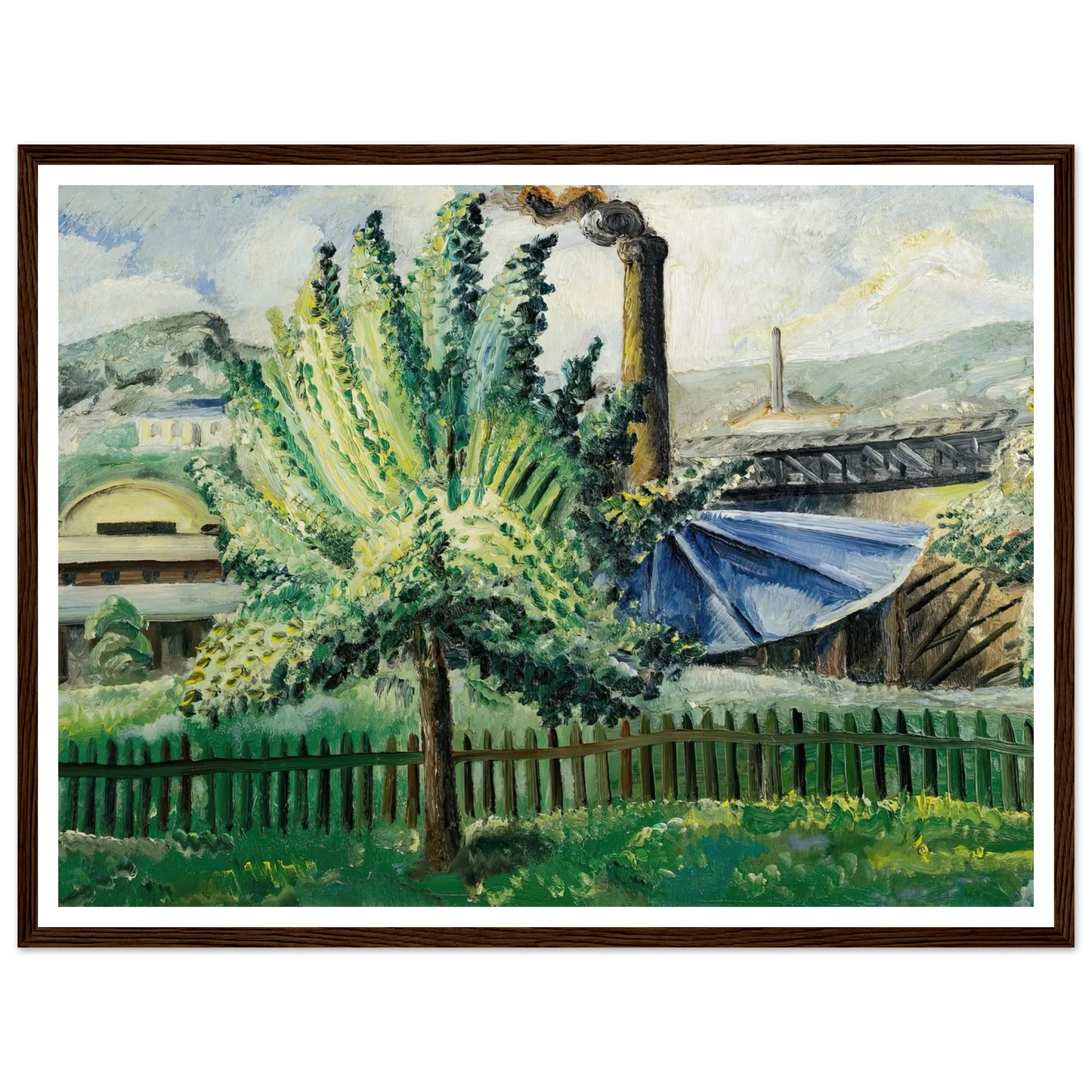 Güterbahnhof, Baumgarten vor Güterbahnhof (1927) Art Print | Paul Kleinschmidt-Quipham Collections