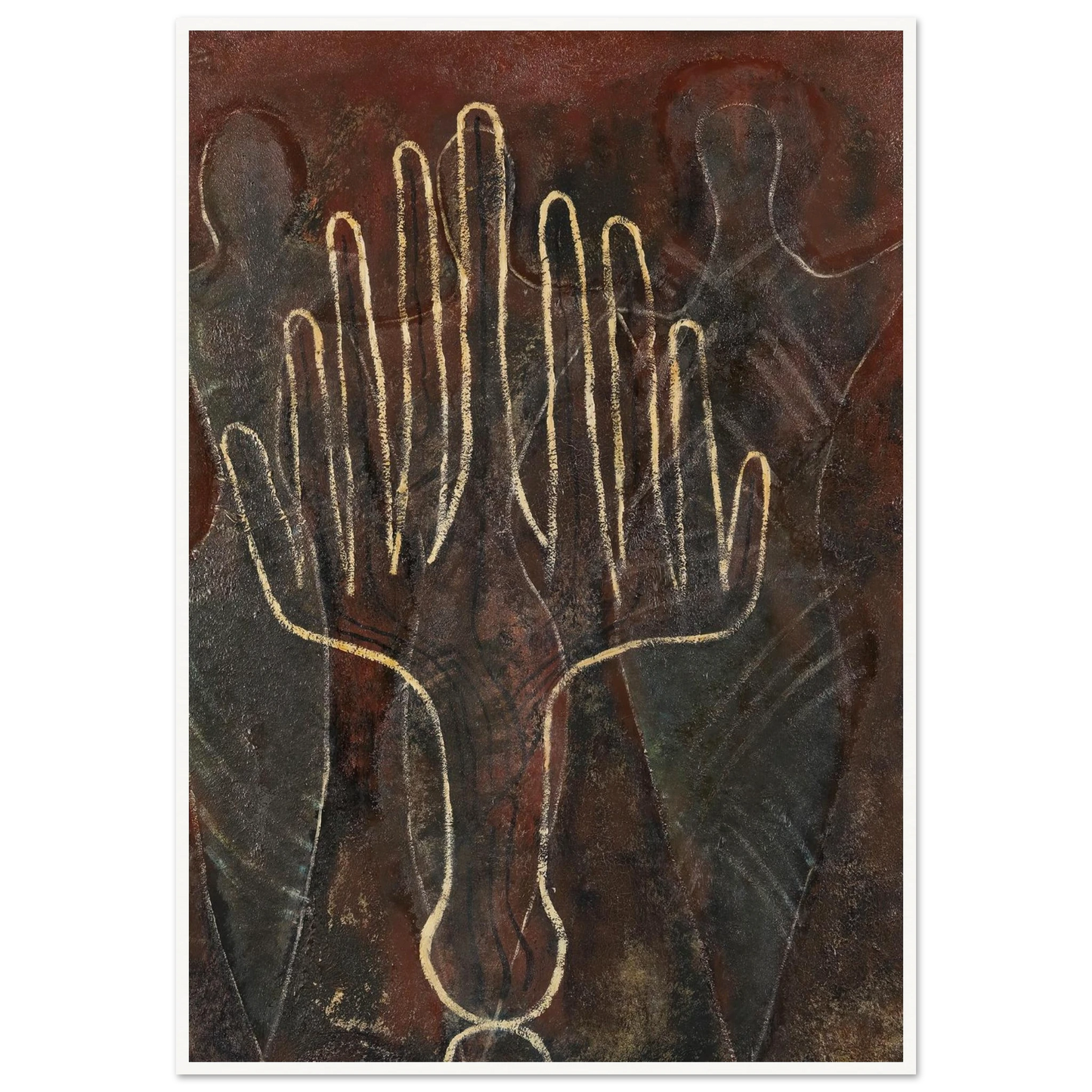 Mains et fantômes (1948) Art Print | Francis Picabia-Quipham Collections