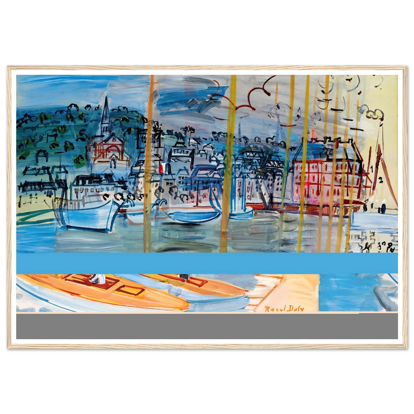 Le bassin de Deauville (1938) Art Print | Raoul Dufy-Quipham Collections