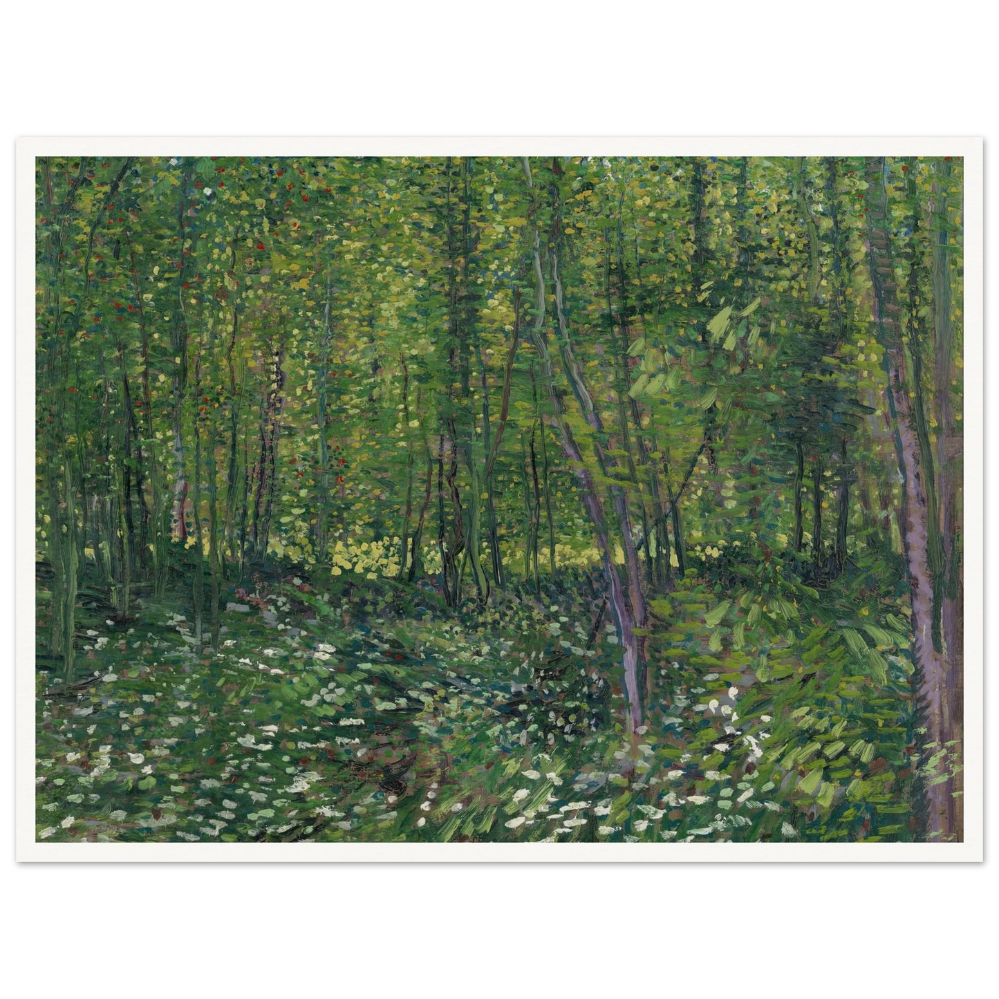 Trees and undergrowth (1887) Art Print | Vincent van Gogh-Quipham Collections