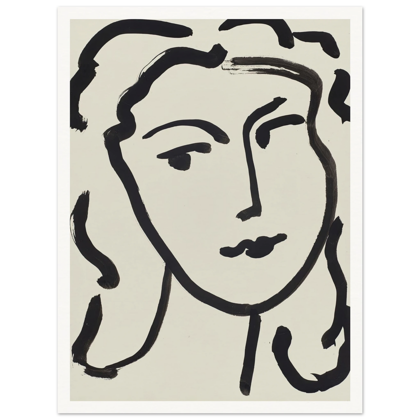 Visage de femme (1948) Art Print | Henri Matisse-Quipham Collections