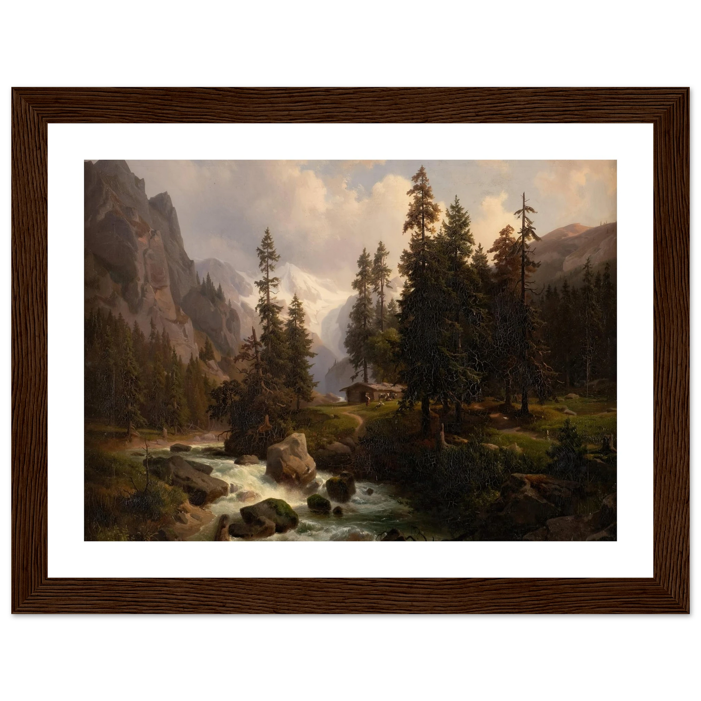 Dale in the High Alps at Gastein (1850) Art Print | August Behrendsen-Quipham Collections