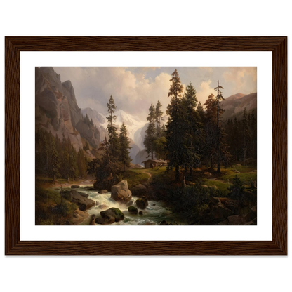 Dale in the High Alps at Gastein (1850) Art Print | August Behrendsen-Quipham Collections
