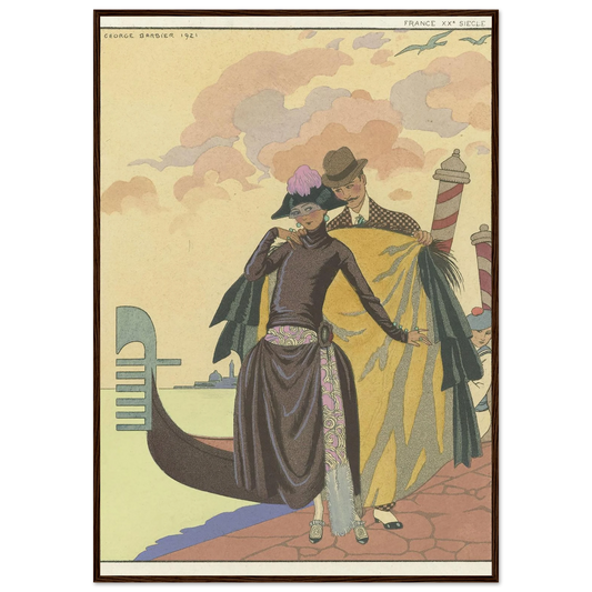 Elle et Lui ; France XXe siècle (1922) Art Print | George Barbier-Quipham Collections