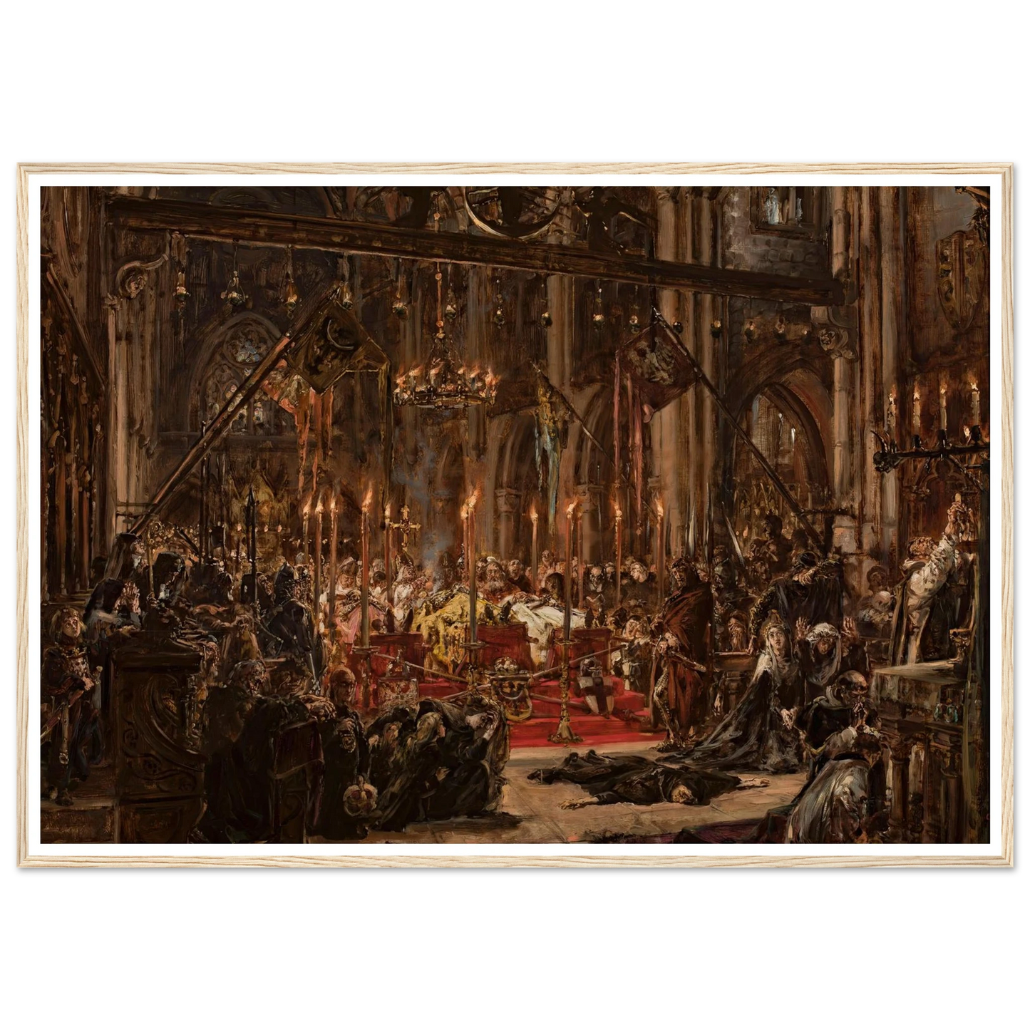 Defeat at Legnica, from the series “History of Civilization in Poland” (1888) Art Print | Jan Matejko-Quipham Collections