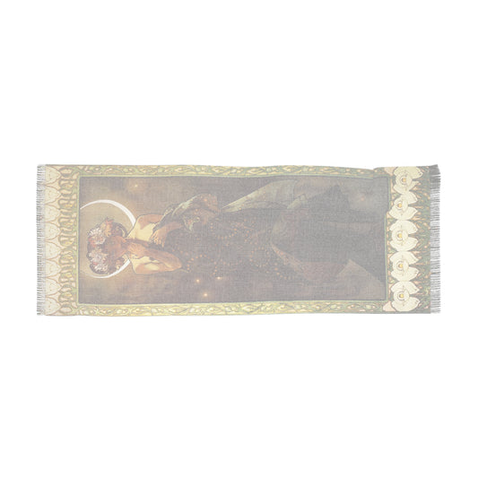 The Moon | Alphonse Mucha Scarf – Art Nouveau Scarf-Quipham Collections