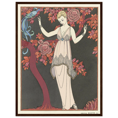 L’Arbre de science _Robe du soir de Doeuillet (1914) Art Print | George Barbier-Quipham Collections