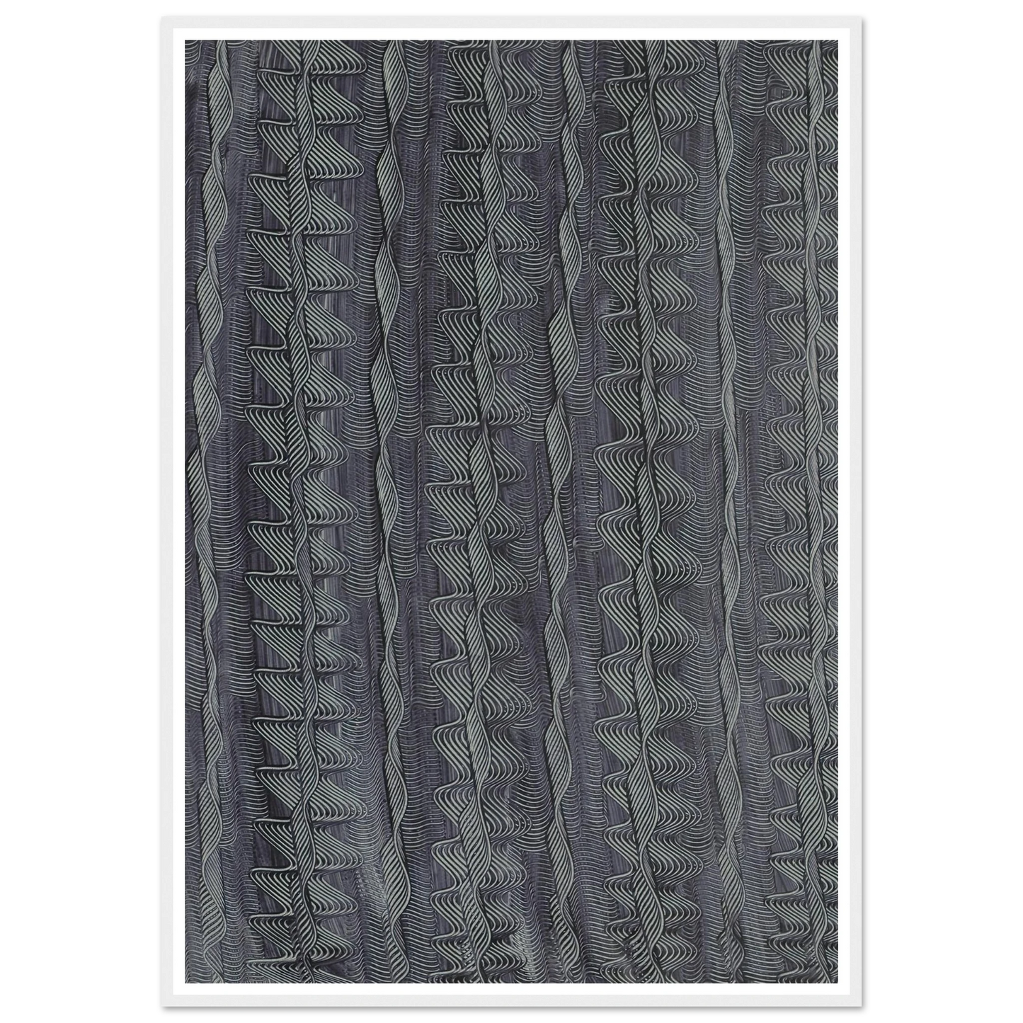 Kleisterpapier mit Verdrängungsdekor (Streifen) (1890 - 1910) Art Print | Anker Kyster-Quipham Collections