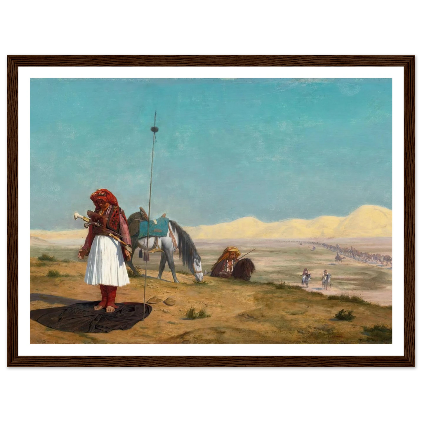 La Prière Dans Le Désert Art Print | Jean Leon Gerome-Quipham Collections