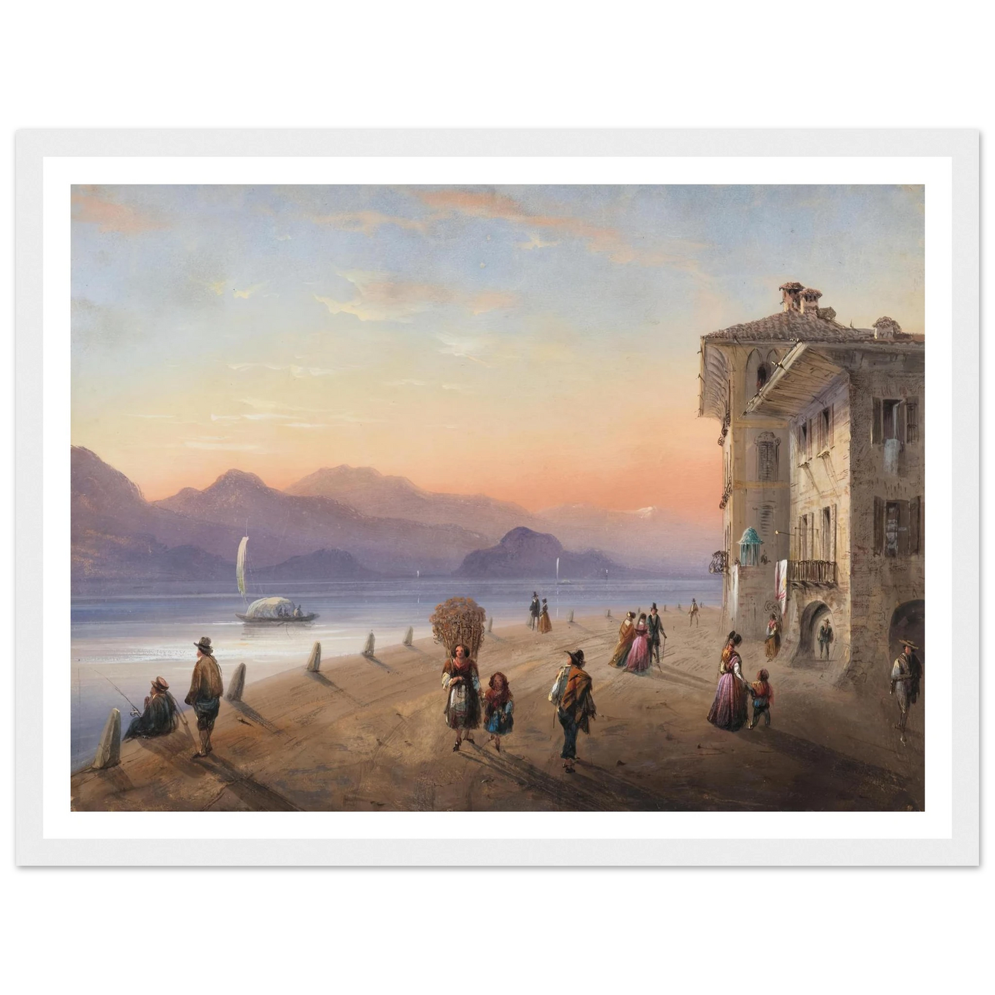 Palazzo Borromeo, Isola Bella on Lake Maggiore (1849) Art Print | Carlo Bossoli-Quipham Collections