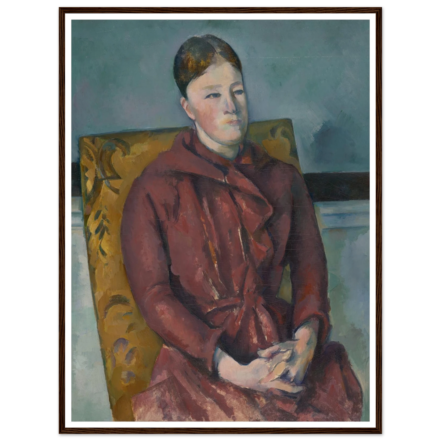 Madame Cézanne in a Yellow Chair (1888-90) Art Print | Paul Cezanne-Quipham Collections