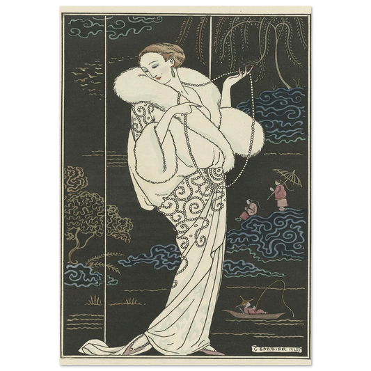 Manteau de velours (1913) Art Print | George Barbier-Quipham Collections