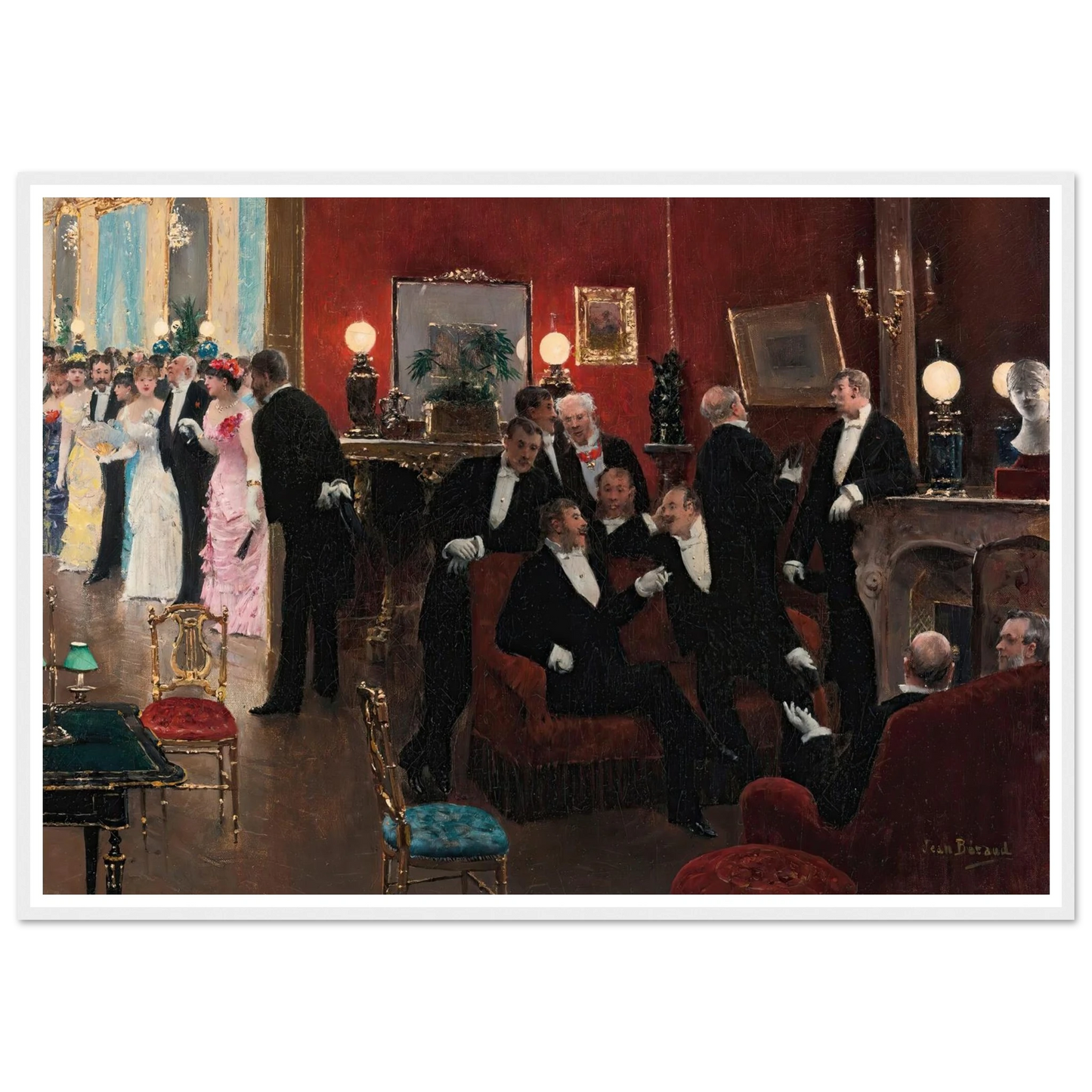 La réception Art Print | Jean Beraud-Quipham Collections