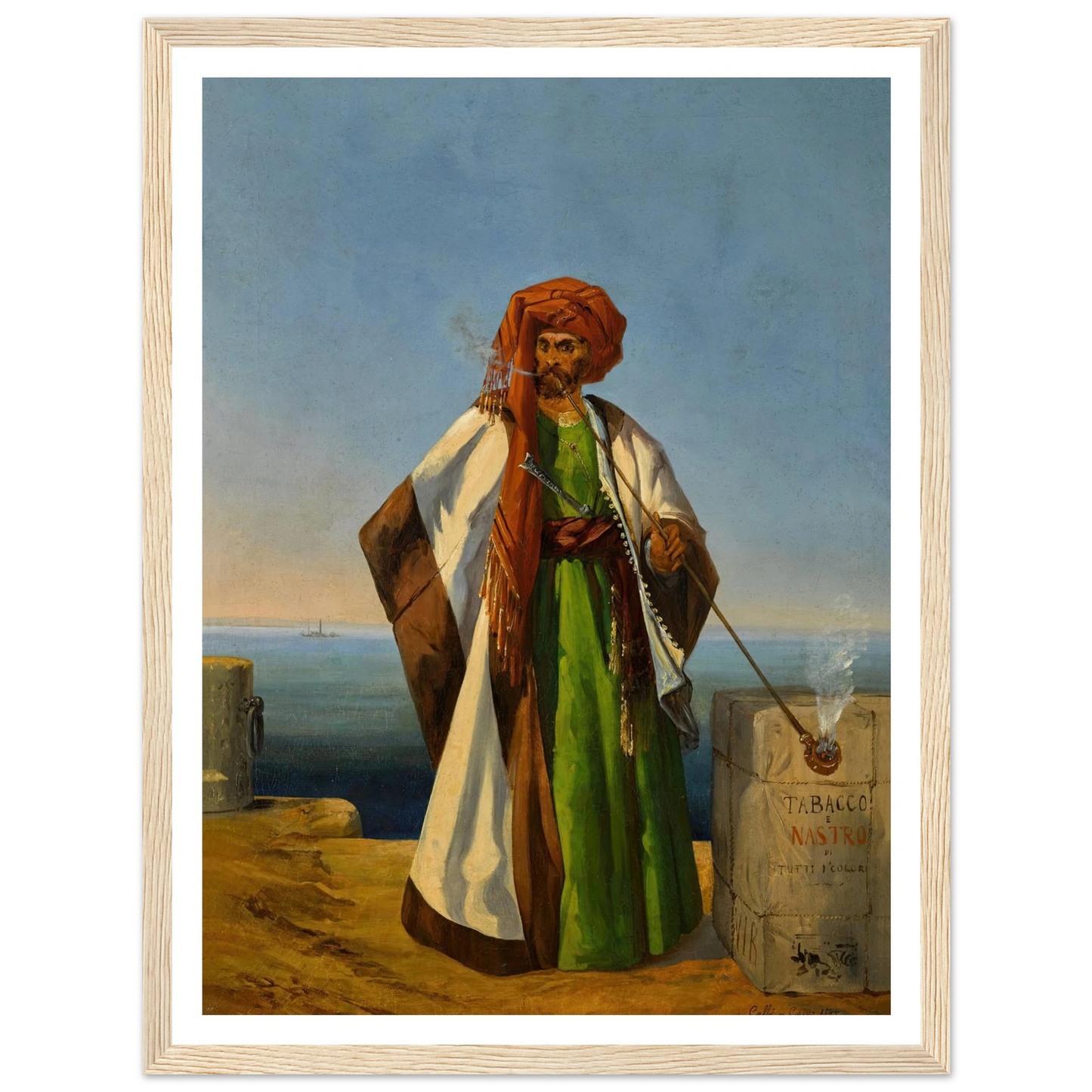 A Tobacco Merchant (1844) Art Print | Ippolito Caffi-Quipham Collections