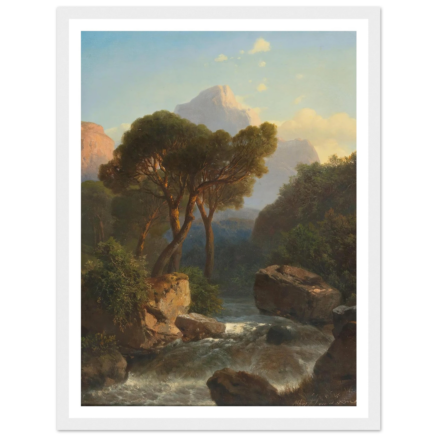 Southern Mountain Landscape Art Print | Albert Zimmermann-Quipham Collections