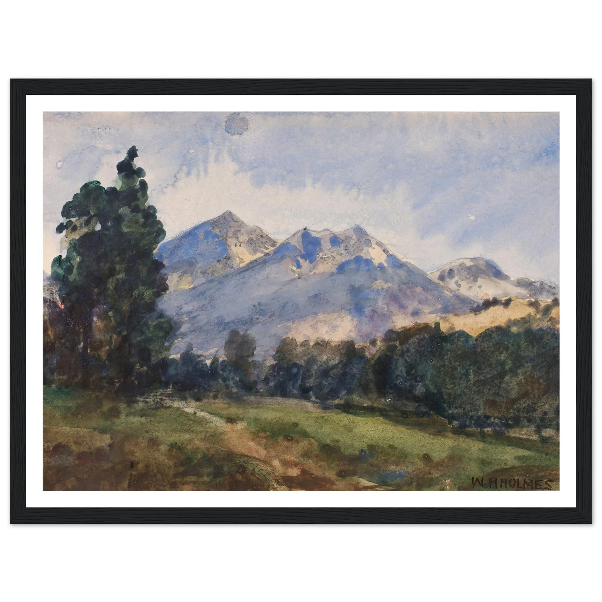 Wyoming Foot Hills (1921) Art Print | William Henry Holmes-Quipham Collections