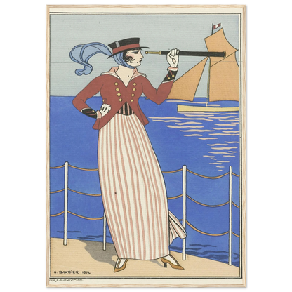 Costume de Yacht (1914) Art Print | George Barbier-Quipham Collections