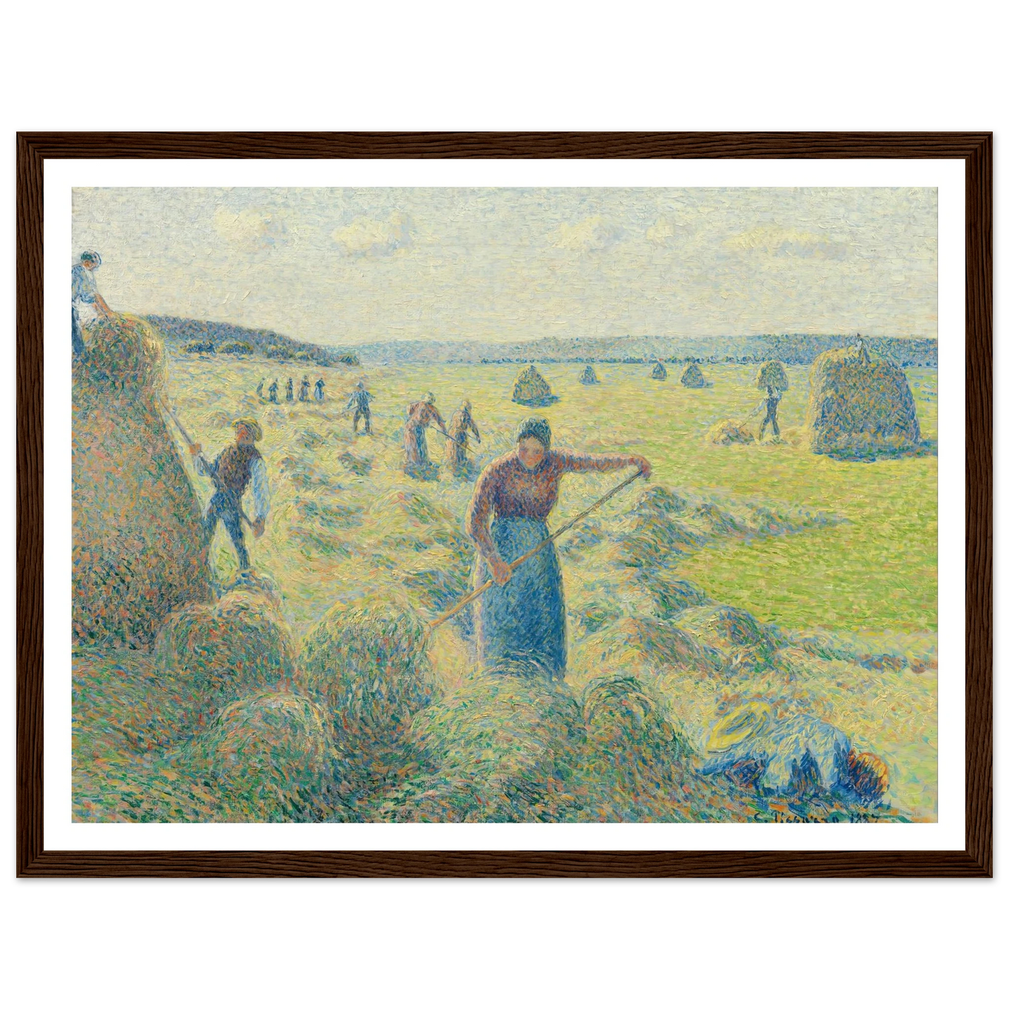 La Récolte des Foins, Éragny Art Print | Camille Pissarro-Quipham Collections