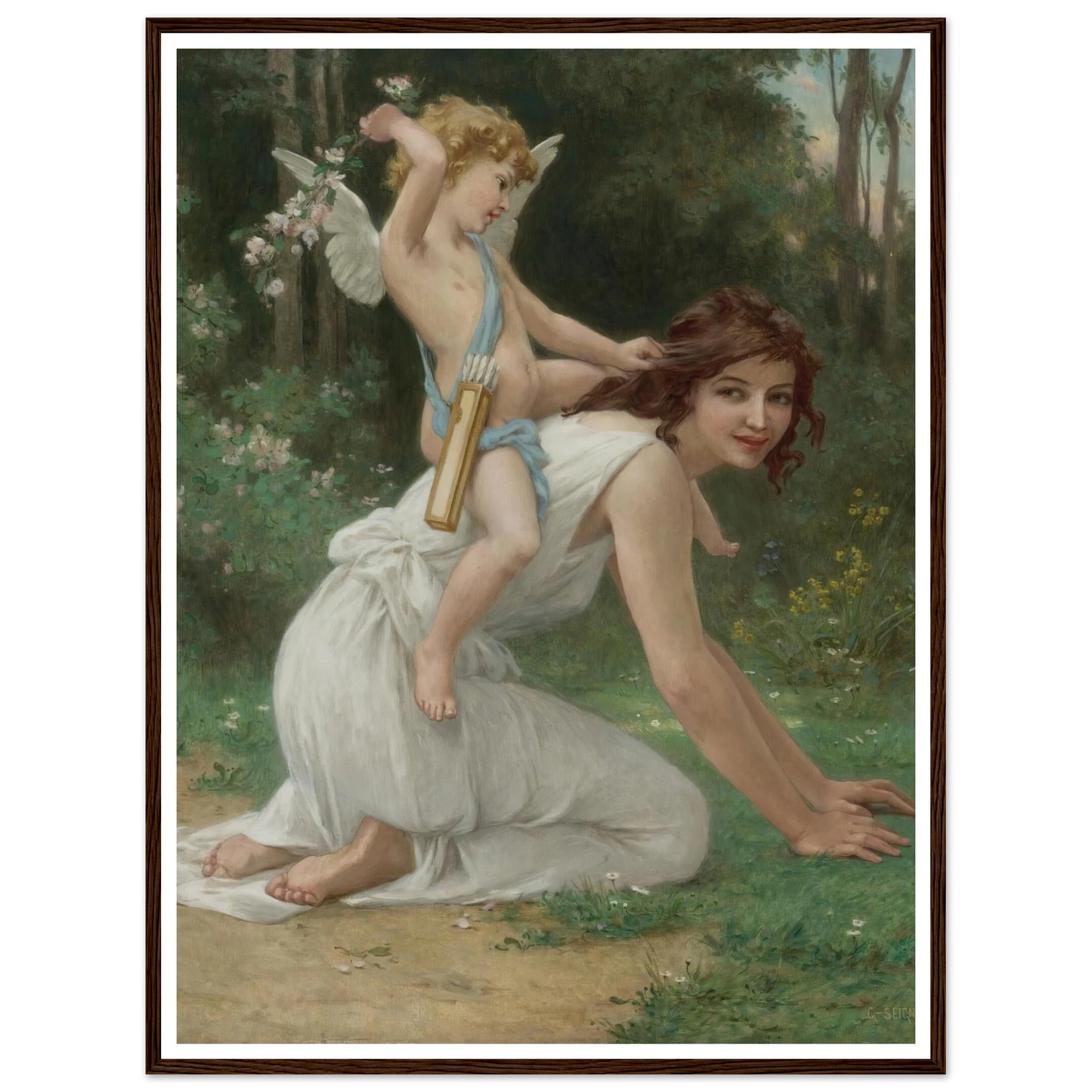 Venus And Cupid Art Print | Guillaume Seignac-Quipham Collections