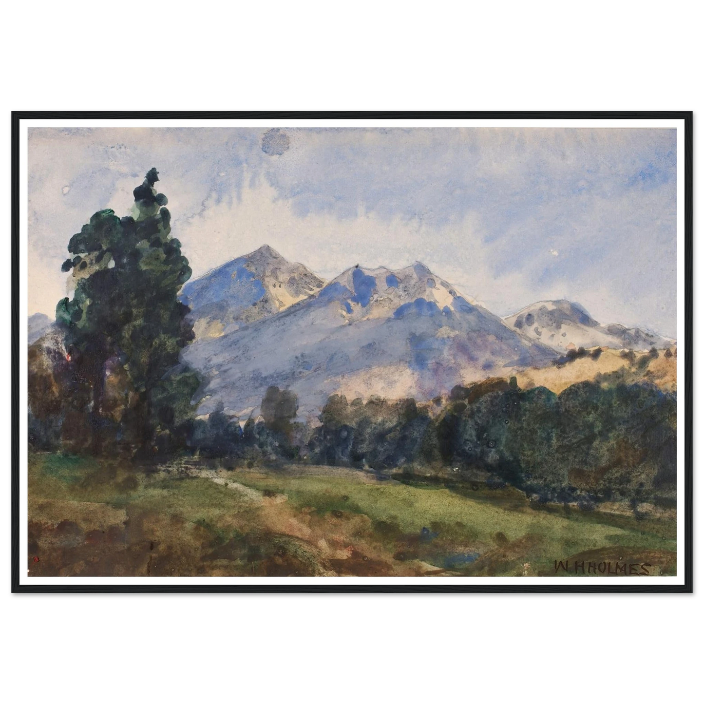 Wyoming Foot Hills (1921) Art Print | William Henry Holmes-Quipham Collections