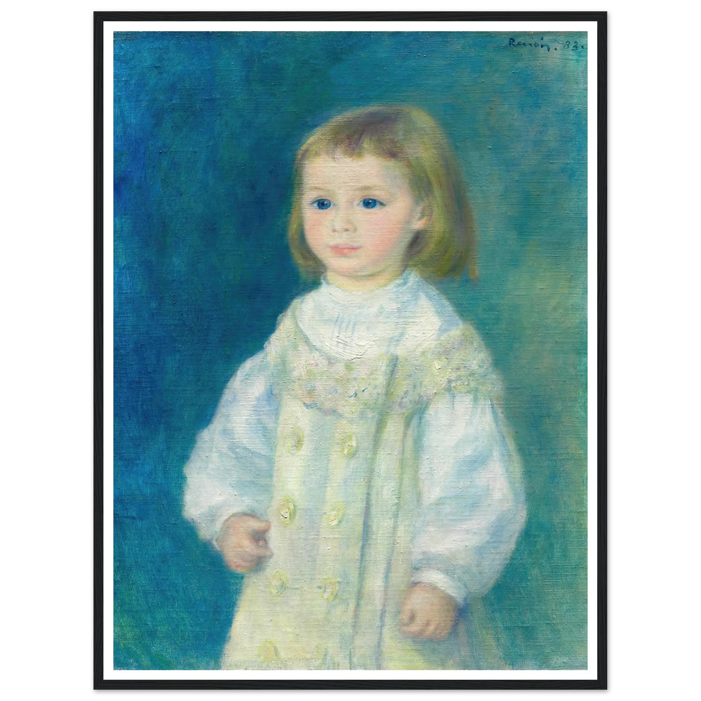 Lucie Berard (Child in White) (1883) Art Print | Pierre Auguste Renoir-Quipham Collections